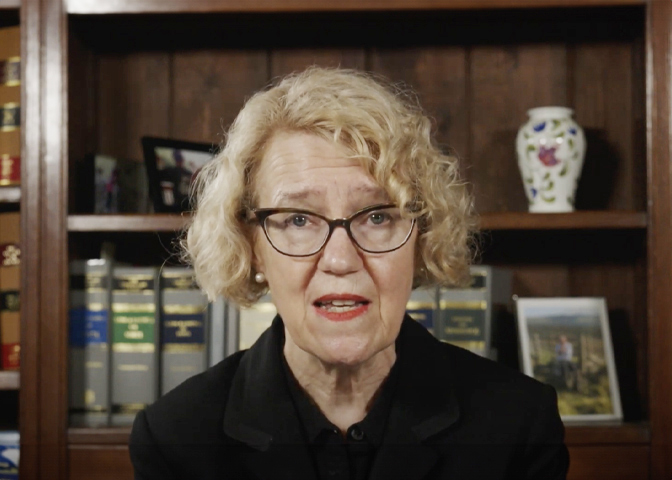 A thumbnail image of the video opening message from Lady Justice Thirlwall